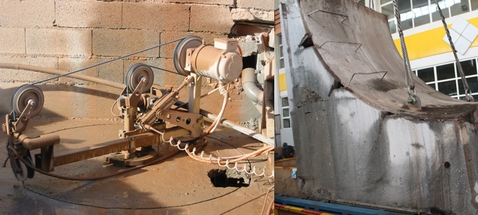 Taieri betoane cu fir