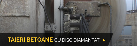 Taieri betoane cu disc diamantat